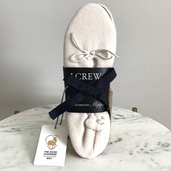 J. CREW Cashmere Slippers New With Tag - Picture 5 of 6